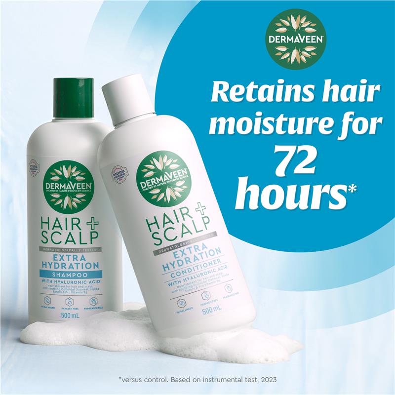 Load image into Gallery viewer, DermaVeen Hair + Scalp Extra Hydration Shampoo 500ml
