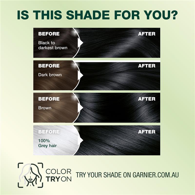 Load image into Gallery viewer, Garnier Nutrisse Permanent Hair Colour - 1 Liquorice Black (Enriched with 4 Natural Oils)
