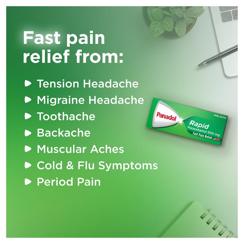 Load image into Gallery viewer, Panadol Rapid Paracetamol Pain Relief 16 Caplets
