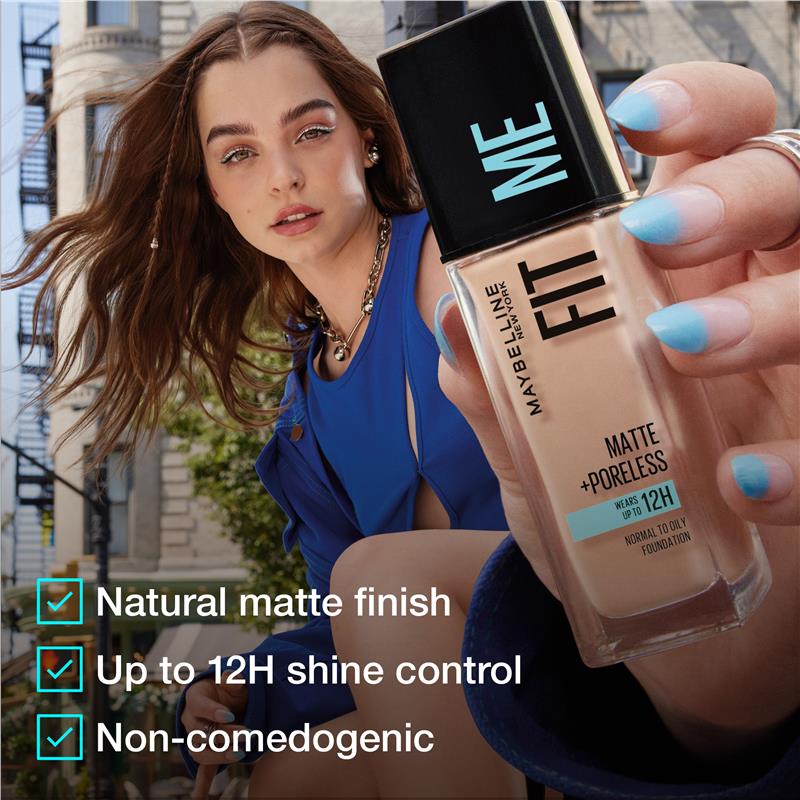 Load image into Gallery viewer, Maybelline Fit Me Matte &amp; Poreless Mattifying Liquid Foundation - Natural Tan 320
