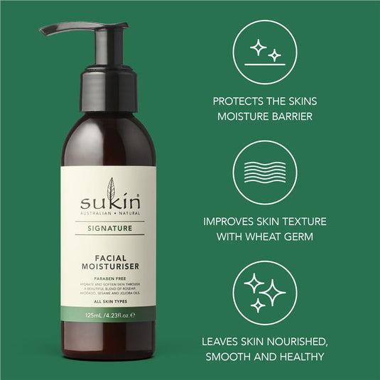 Sukin Signature Facial Moisturiser Pump 125ml
