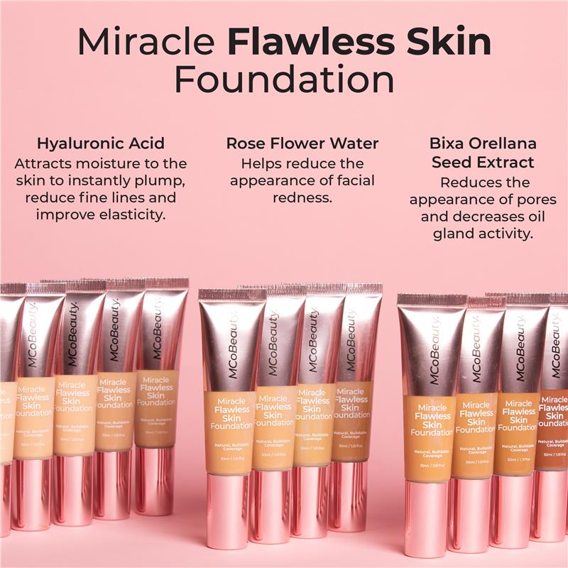 Load image into Gallery viewer, MCoBeauty Miracle Flawless Skin Foundation Natural Ivory
