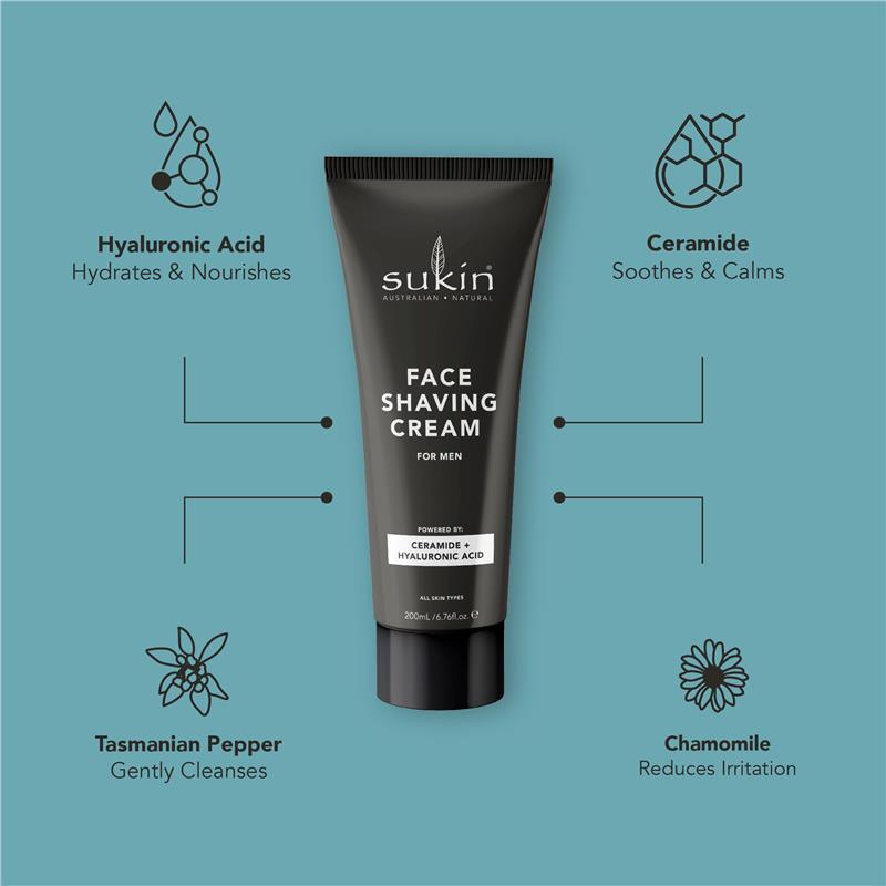 Load image into Gallery viewer, Sukin For Men Shaving Cream 200ml
