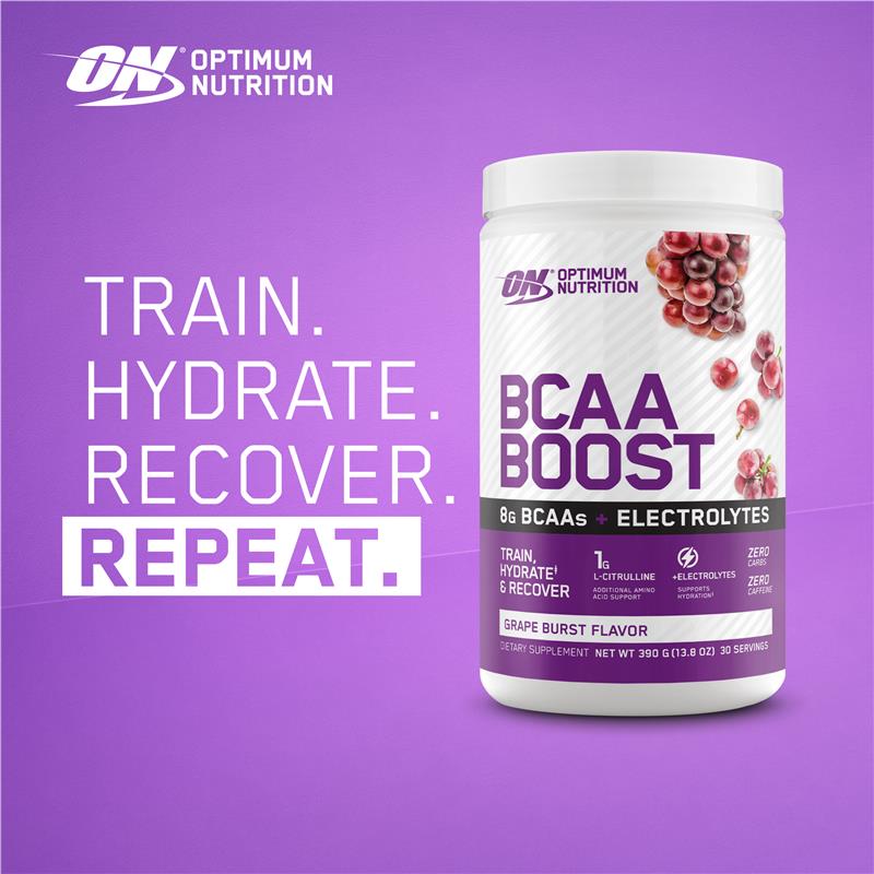 Load image into Gallery viewer, Optimum Nutrition BCAA Boost Grape 390g

