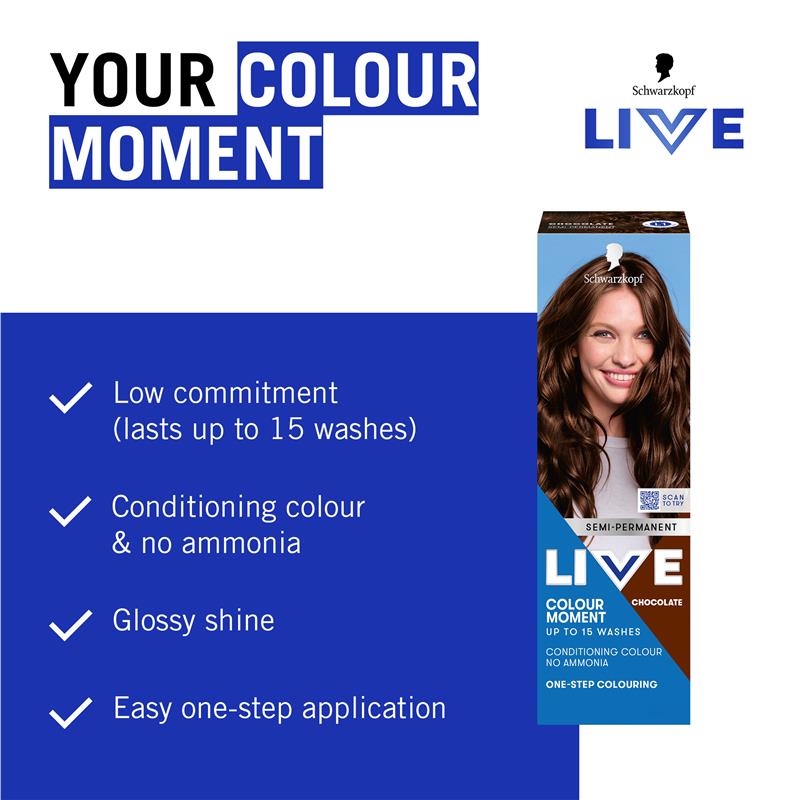 Load image into Gallery viewer, Schwarzkopf LIVE Colour Chocolate Semi Permanent 75ml
