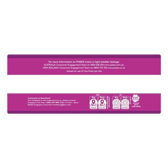 Poise Liner Regular Bulk 52 Pack