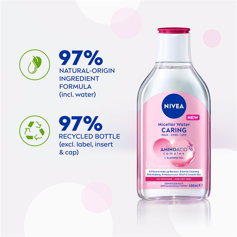 Load image into Gallery viewer, NIVEA Micellar Water Caring 400ml
