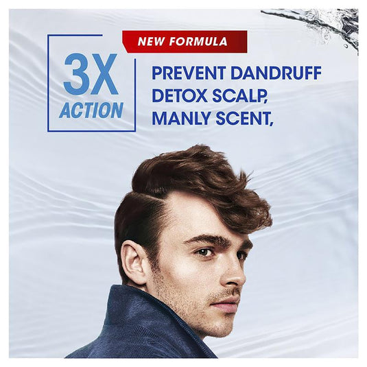 Head & Shoulders Ultramen 2 in 1 Deep Clean Anti Dandruff Shampoo & Conditioner 400ml
