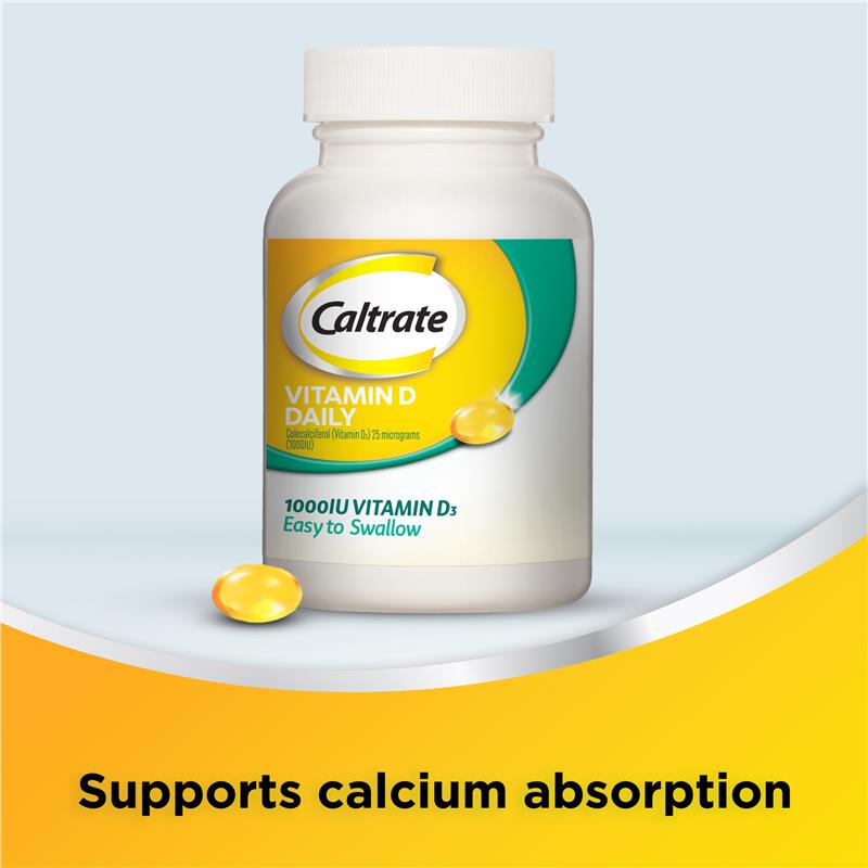 Load image into Gallery viewer, Caltrate Vitamin D 1000iu 60 Capsules
