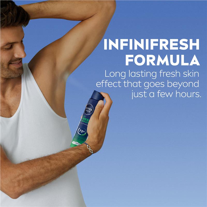 Load image into Gallery viewer, NIVEA MEN Deodorant Fresh Sensation 72hr 250ml
