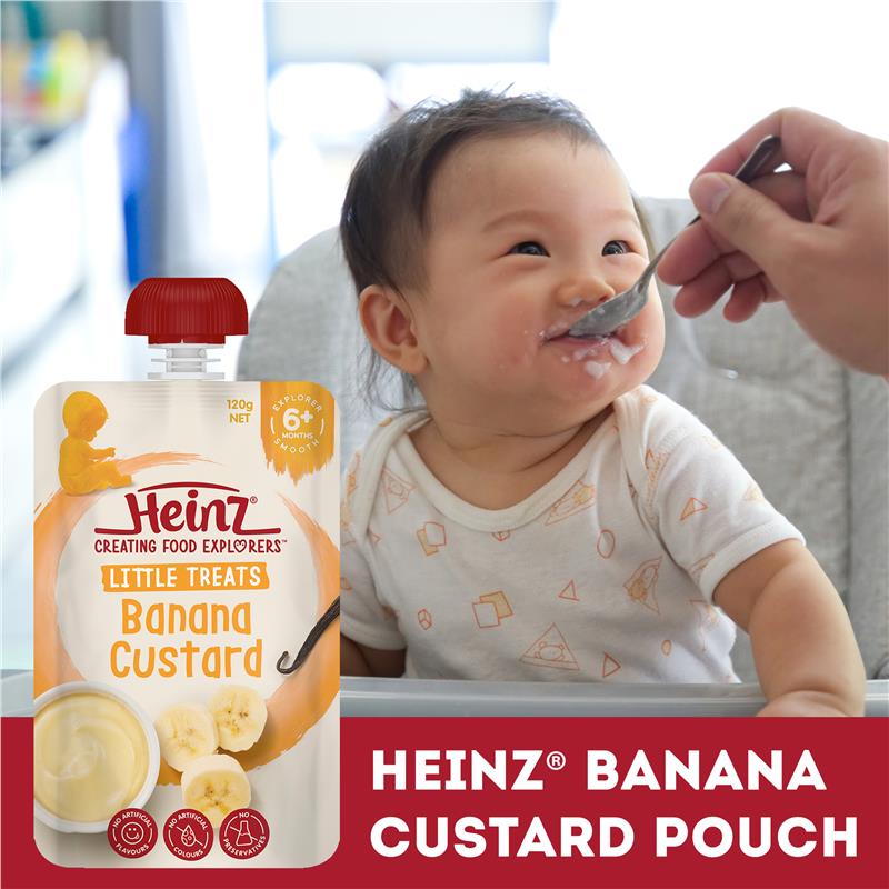 Load image into Gallery viewer, Heinz Custard with Banana Pouch 120g  6m+
