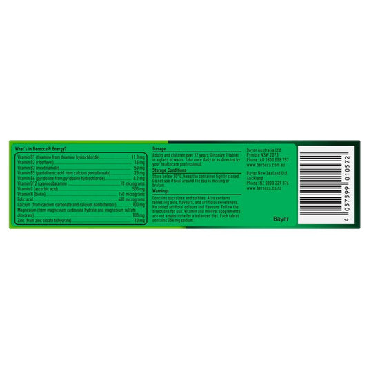 Berocca Energy Pinelime Crush 30 Effervescent Tablets Exclusive