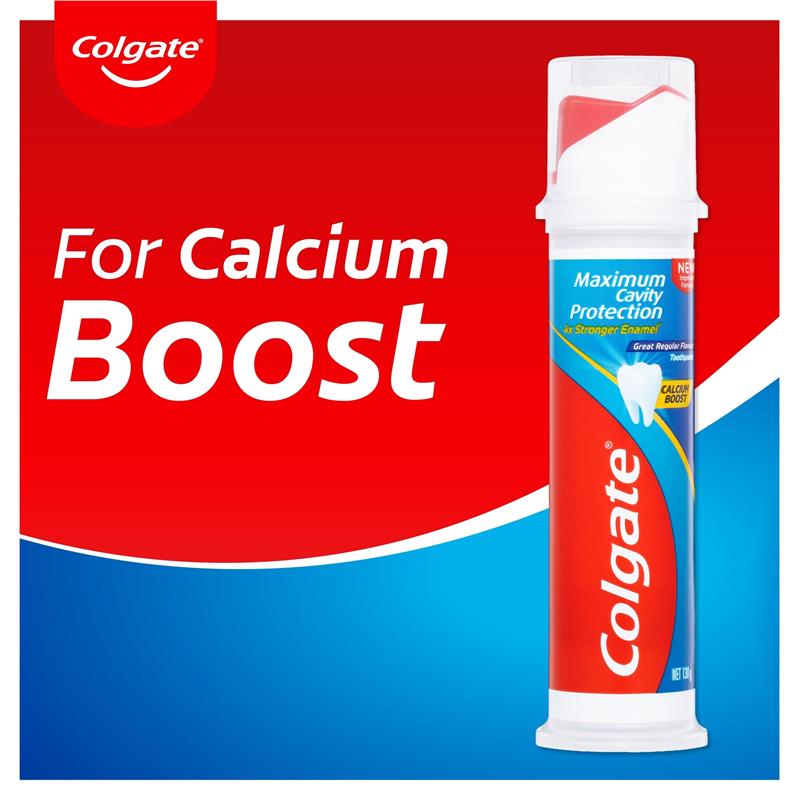 Load image into Gallery viewer, Colgate Toothpaste Great Regular Flavour Pump 130g
