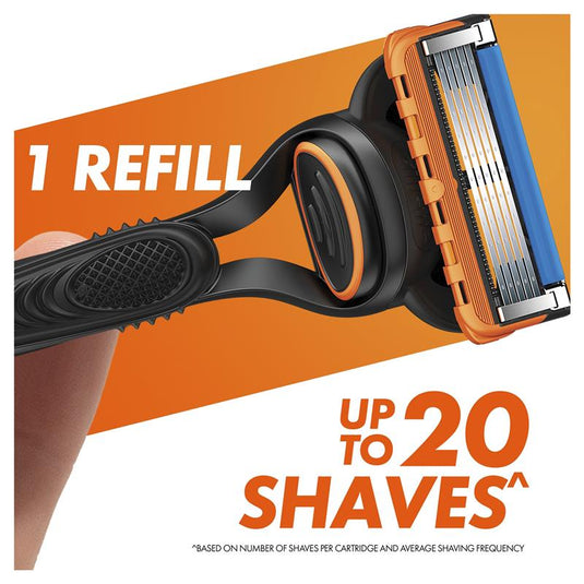 Gillette Fusion Manual Razor + 4 Blade Refills Starter Kit