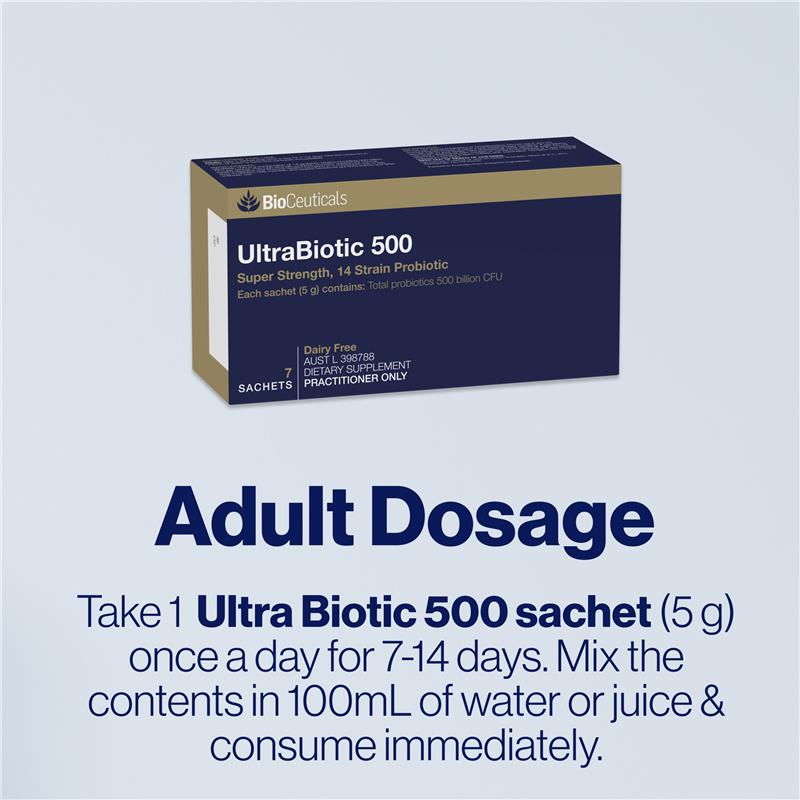 Load image into Gallery viewer, Bioceuticals UltraBiotic 500 7 Sachets Fridge Line
