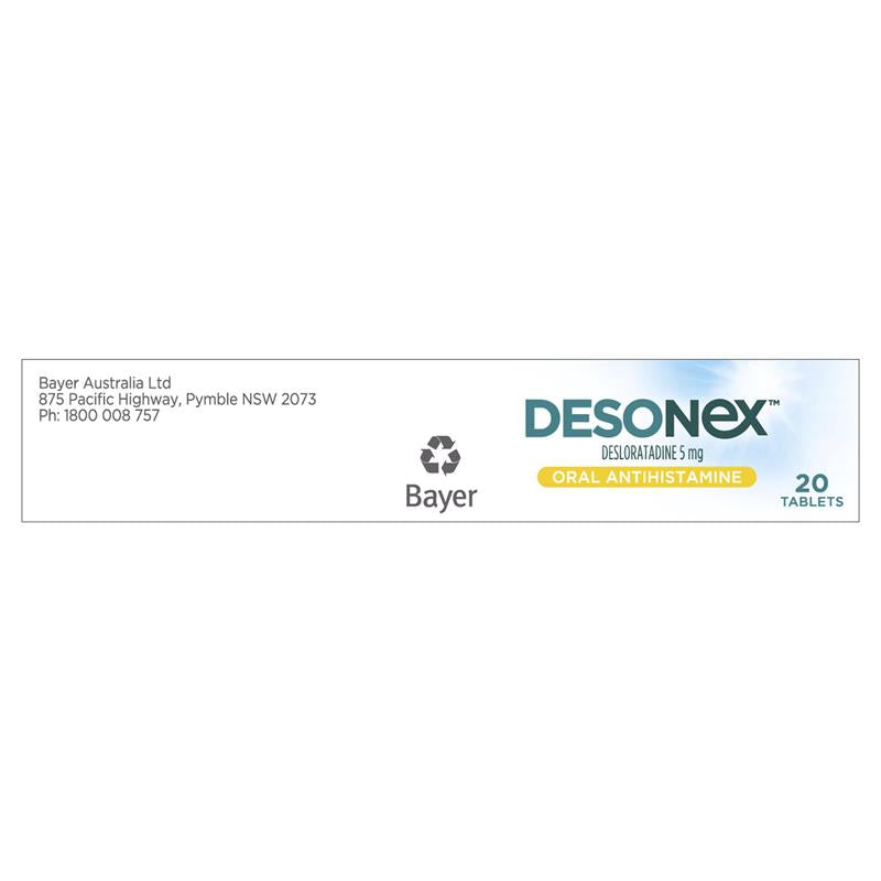 Load image into Gallery viewer, Desonex Allergy &amp; Hayfever 5mg 20 Tablets
