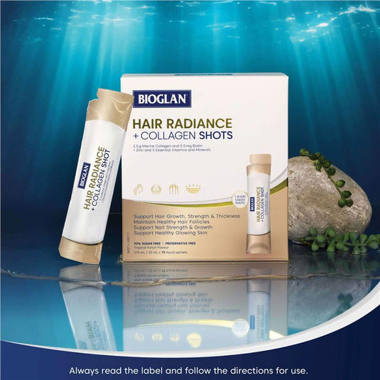Bioglan Hair Radiance + Collagen Shots 25ml x15