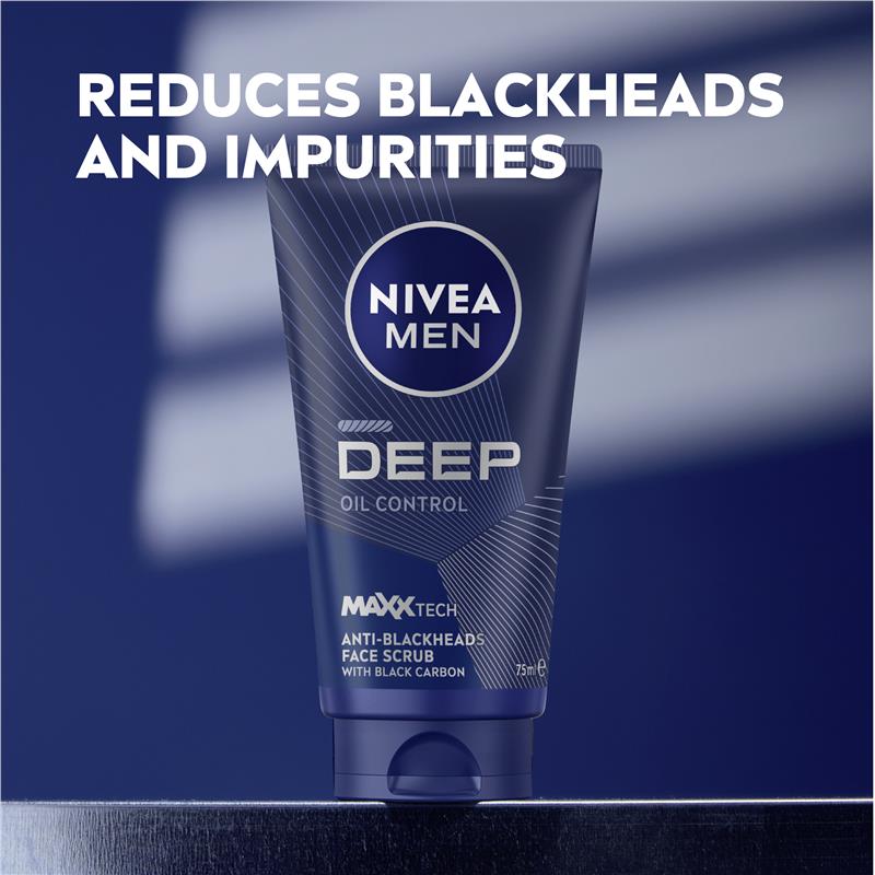 Load image into Gallery viewer, NIVEA for Men Deep Face Scrub 75ml

