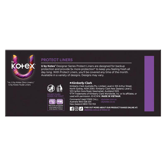 U by Kotex Designer Series Liners Protect 30 Pack