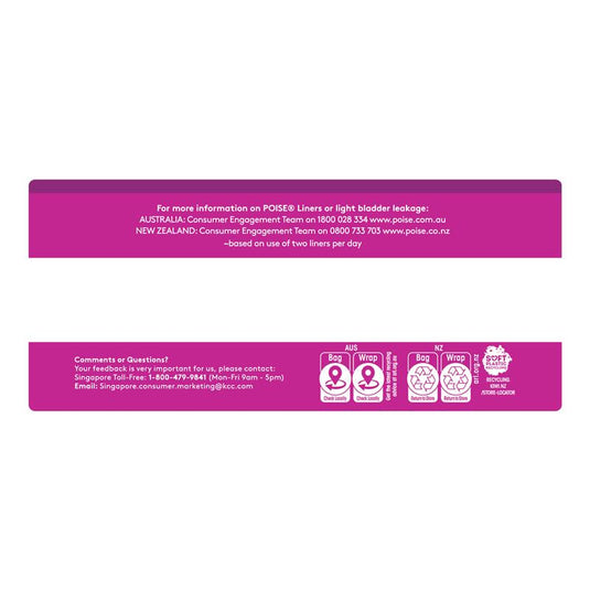 Poise Liner Extra Long Bulk 44 Pack