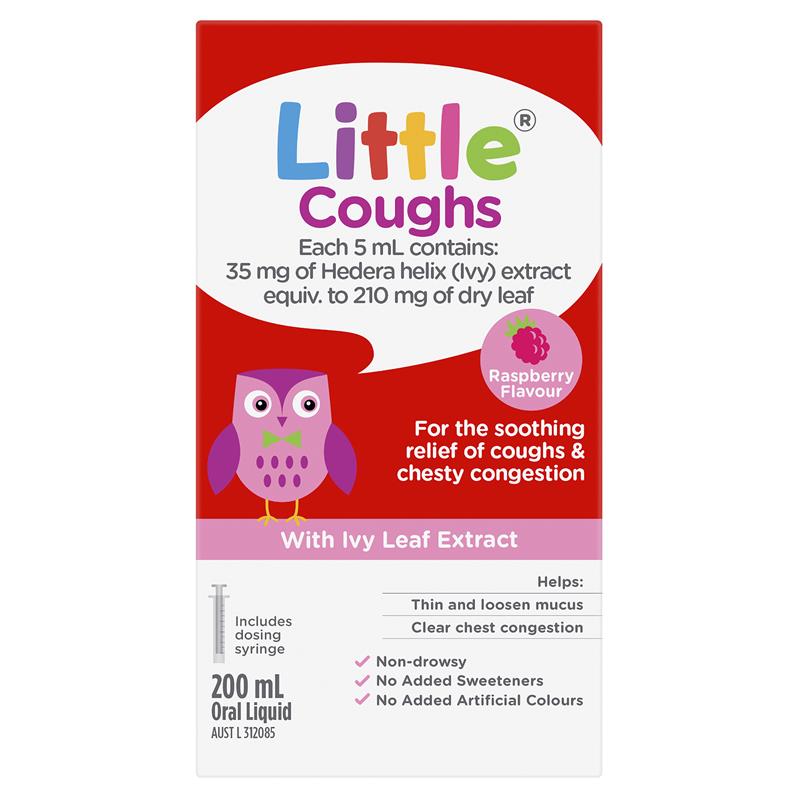 Load image into Gallery viewer, Little Coughs Raspberry 200ml
