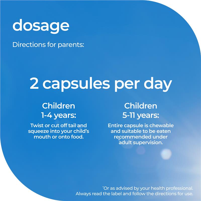 Load image into Gallery viewer, Nature's Way Kids Smart DHA 300mg Triple Strength 50 Soft Capsules
