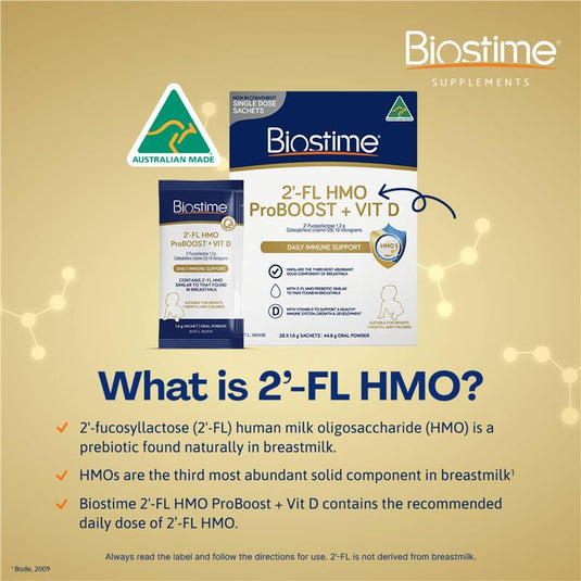 Biostime 2 FL HMO ProBOOST + VIT D 28 x 1.6g Sachets