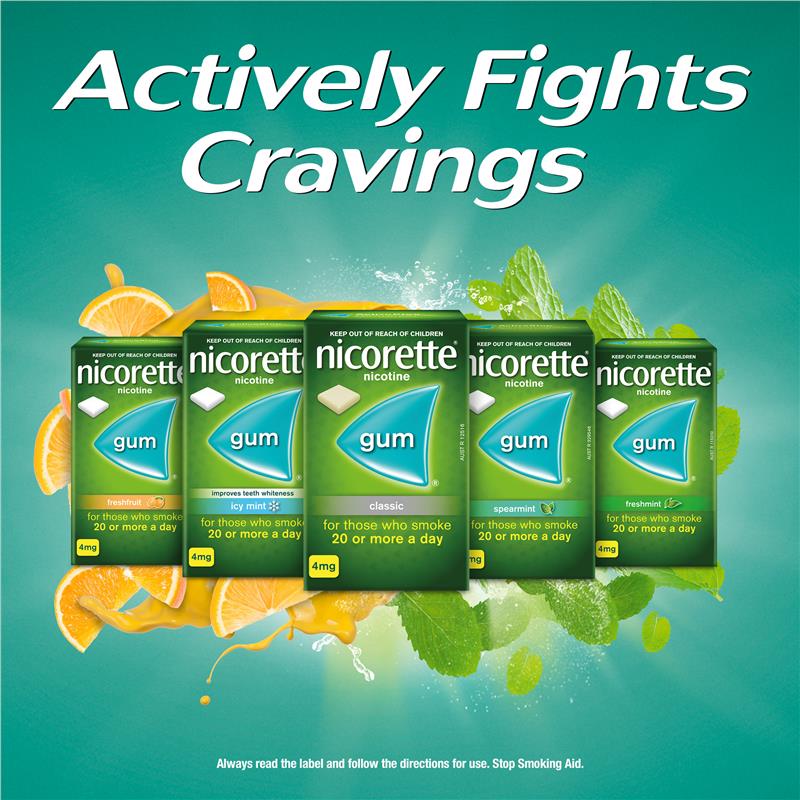 Load image into Gallery viewer, Nicorette Quit Smoking Extra Strength Nicotine Gum Classic 30 Pack
