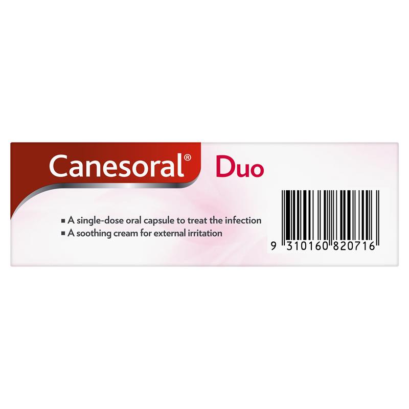 Load image into Gallery viewer, Canesoral Duo Oral 150mg Capsules And 10mg/g Cream 1 - Fluconazole + Clotrimazole (S3)
