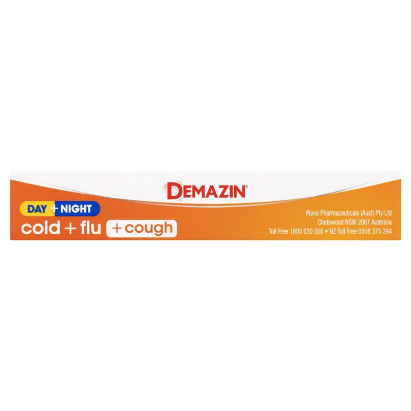 Load image into Gallery viewer, Demazin Cold + Flu + Cough Day + Night 24 Capsules
