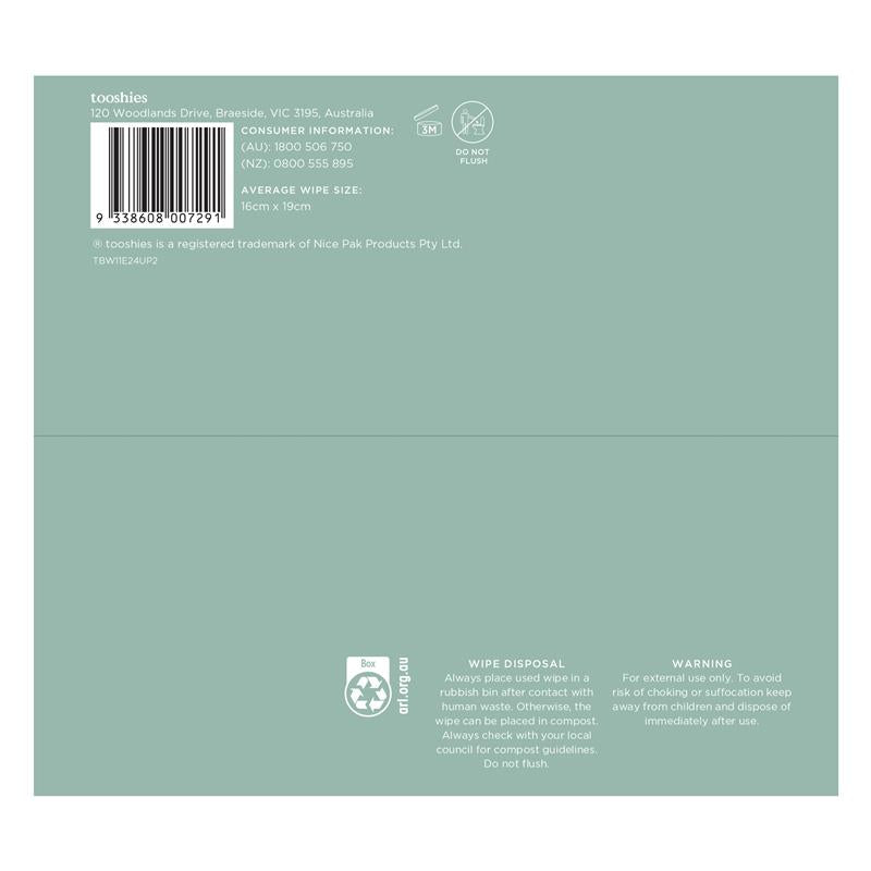 Load image into Gallery viewer, Tooshies Baby Wipes Aloe Vera and Chamomile 6 x 70 Pack

