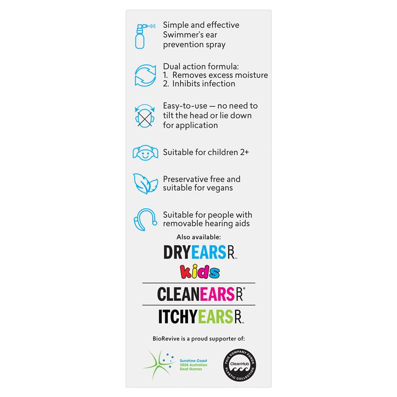 Load image into Gallery viewer, BioRevive Dry Ears Swimmers Ear Prevention Spray 30ml
