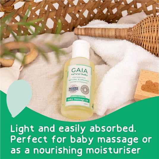 Gaia Natural Baby Massage Oil 125mL