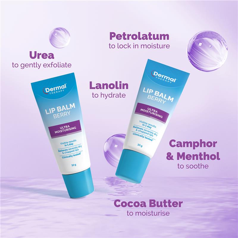 Load image into Gallery viewer, Dermal Therapy Lip Balm Berry 10g
