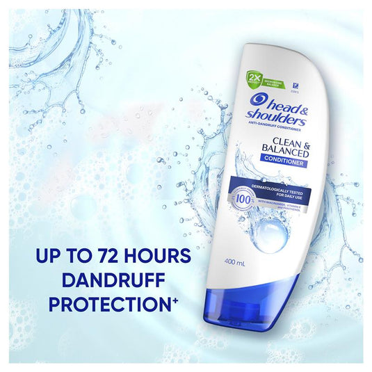 Head & Shoulders Clean & Balanced Anti-Dandruff Conditioner 400mL
