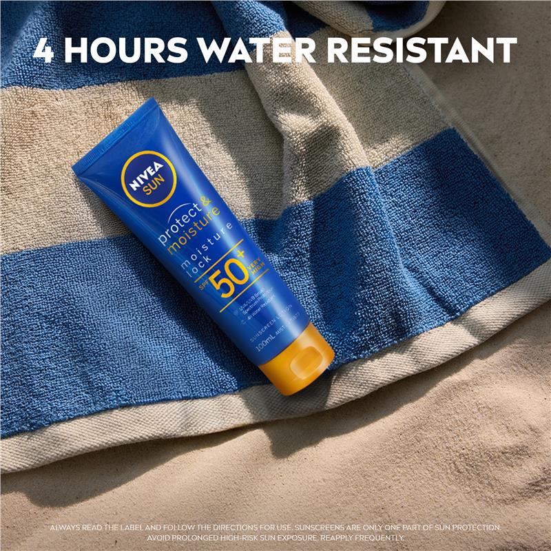 Load image into Gallery viewer, NIVEA Sun Protect &amp; Moisture SPF50+ Sunscreen Lotion 100ml

