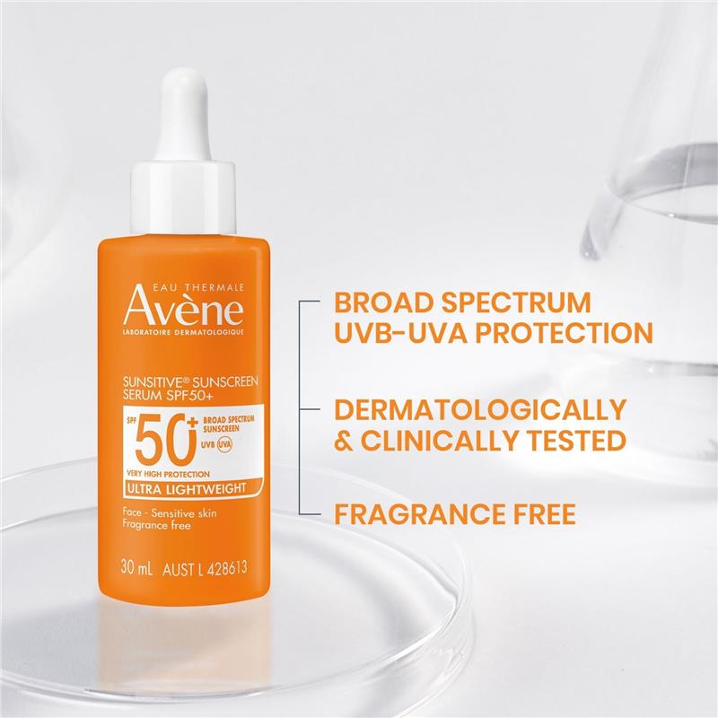 Load image into Gallery viewer, Avene Sunsitive Sunscreen Serum SPF 50+ 30ml
