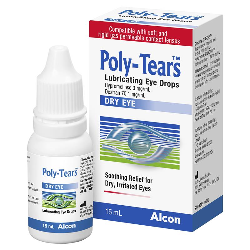 Load image into Gallery viewer, Poly Tears Eye Drops 15ml
