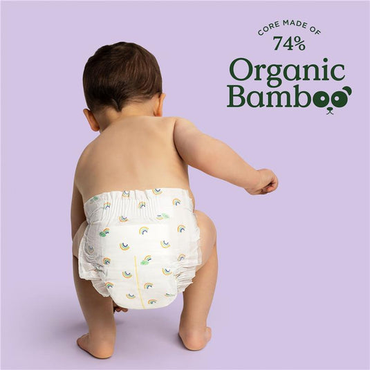 Tooshies Eco Nappies with Organic Bamboo Size 4 Toddler 10-15kg, 36 pack
