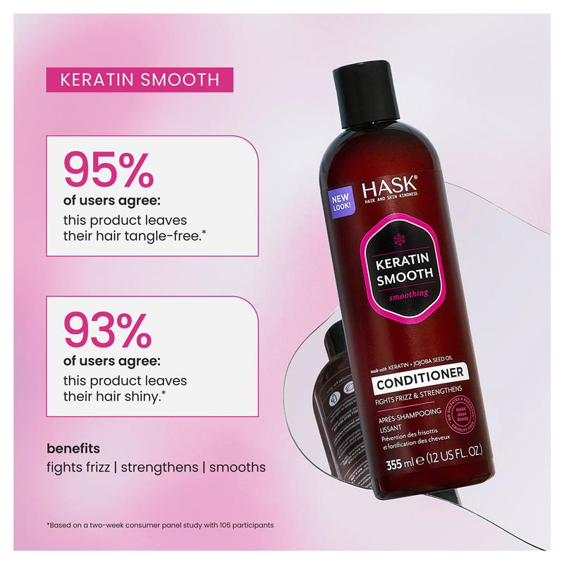 Load image into Gallery viewer, Hask Keratin Protein Smoothing Conditioner 355ml
