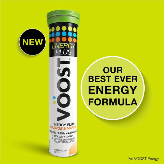 Voost Energy Plus Orange & Mango Effervescent 60 Pack Exclusive Size