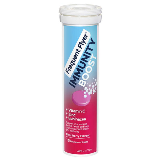 Frequent Flyer Immunity Boost Raspberry 15 Effervescent Tablets