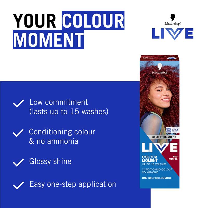 Load image into Gallery viewer, Schwarzkopf LIVE Colour Red Embers Semi Permanent 75ml
