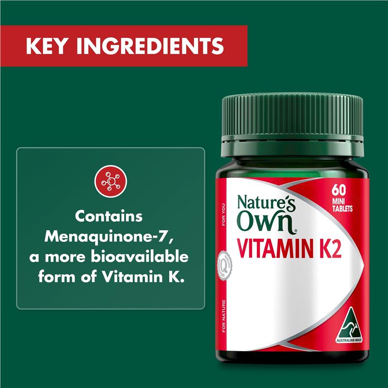 Load image into Gallery viewer, Nature's Own K2 180mcg 60 Tablets

