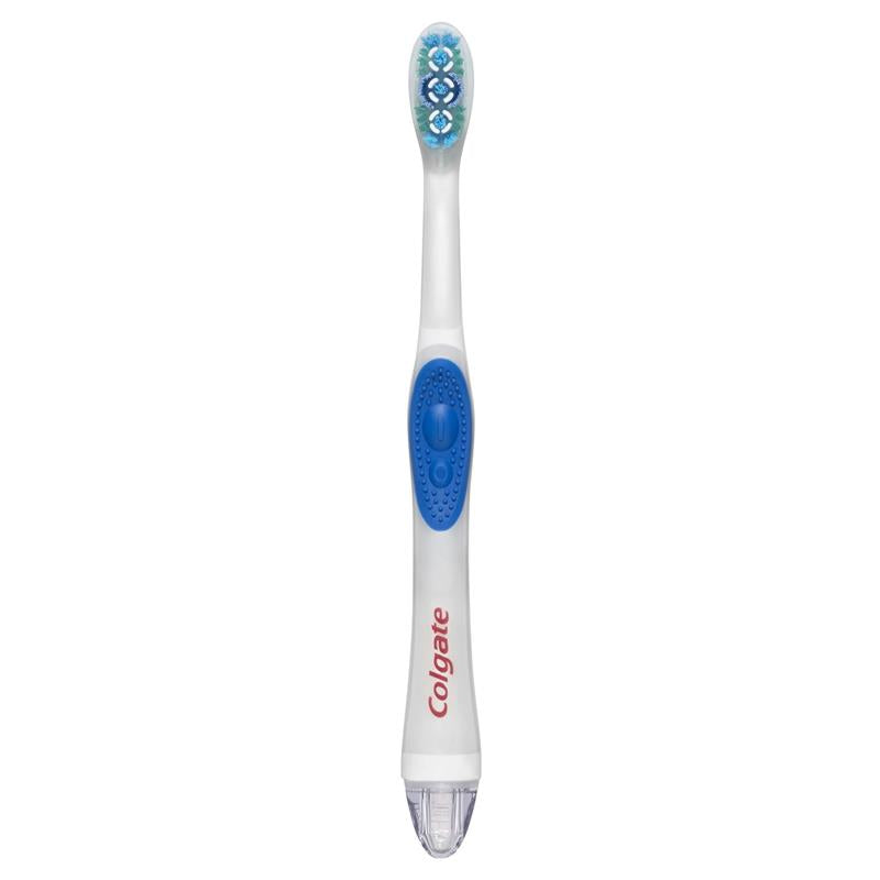 Load image into Gallery viewer, Colgate 360 Optic White Power toothbrush Medium with vibrating &amp; polishing bristles
