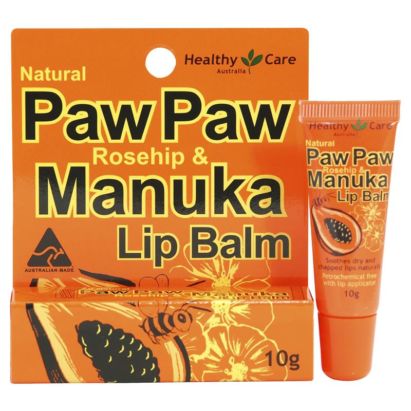 Load image into Gallery viewer, Healthy Care Paw Paw Rosehip &amp; Manuka Lip Balm 10g
