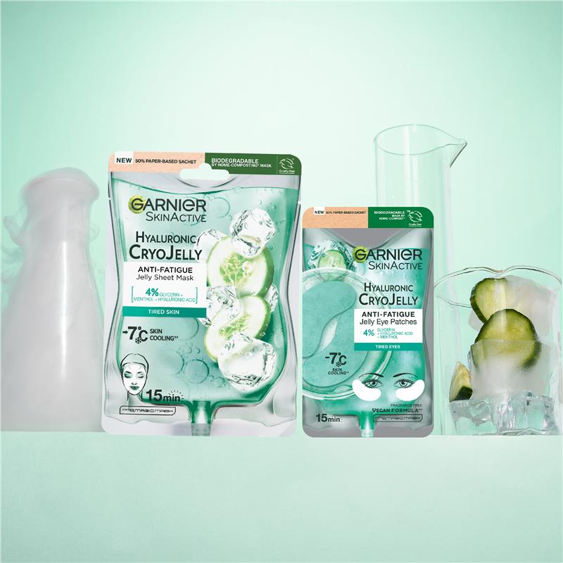 Load image into Gallery viewer, Garnier Skin Active Hyaluronic Cryo Jelly Cooling Sheet Mask 27g
