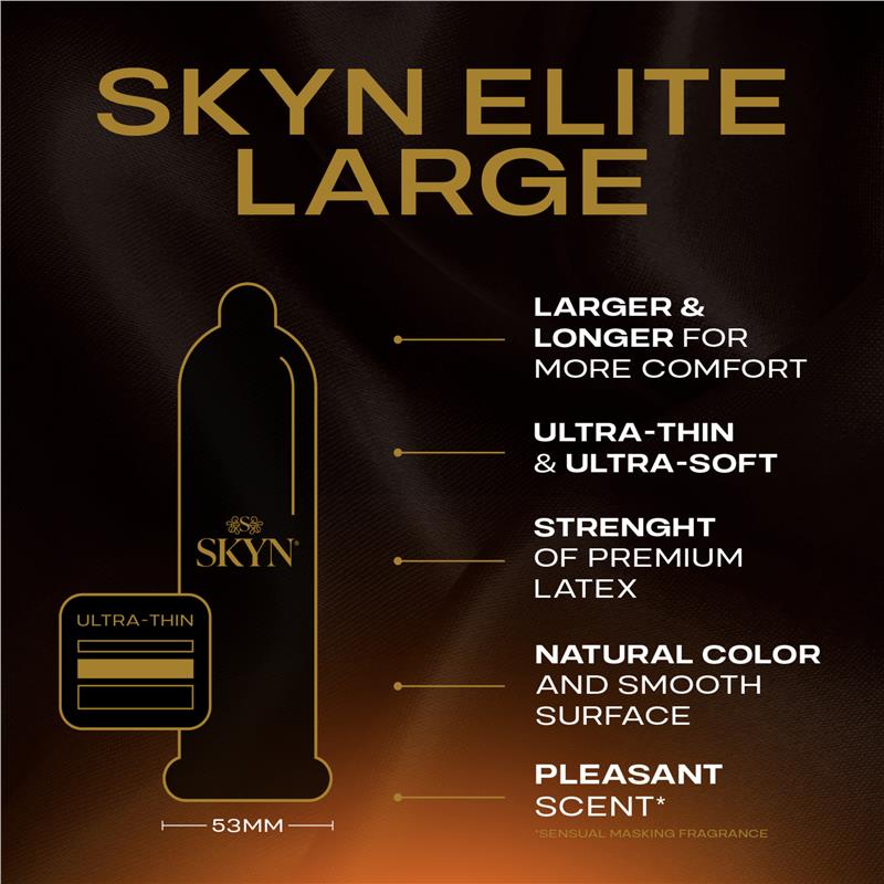 Load image into Gallery viewer, SKYN® Elite Large Condoms 10 Pack
