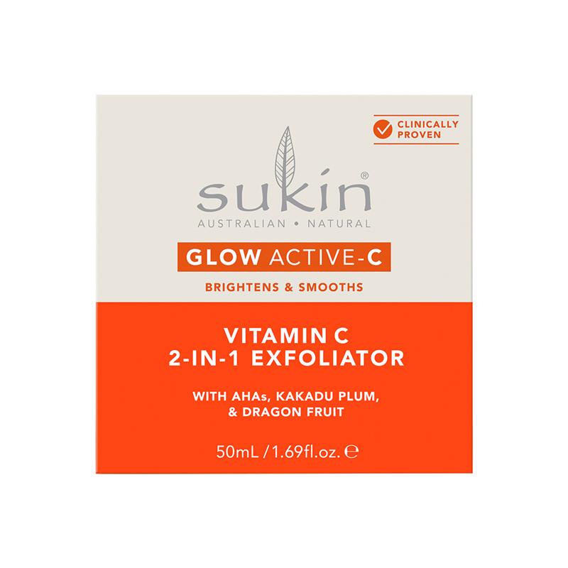 Load image into Gallery viewer, Sukin Glow Active-C Vitamin C 2-in-1 Exfoliator 50ml

