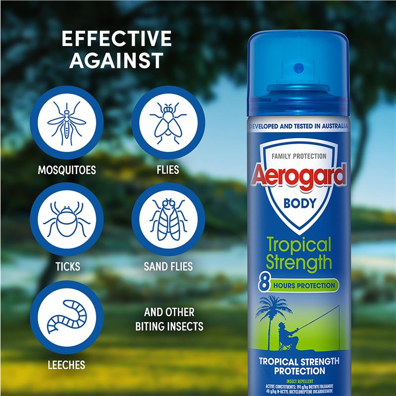 Load image into Gallery viewer, Aerogard Tropical Strength Insect Repellant 150g Aerosol
